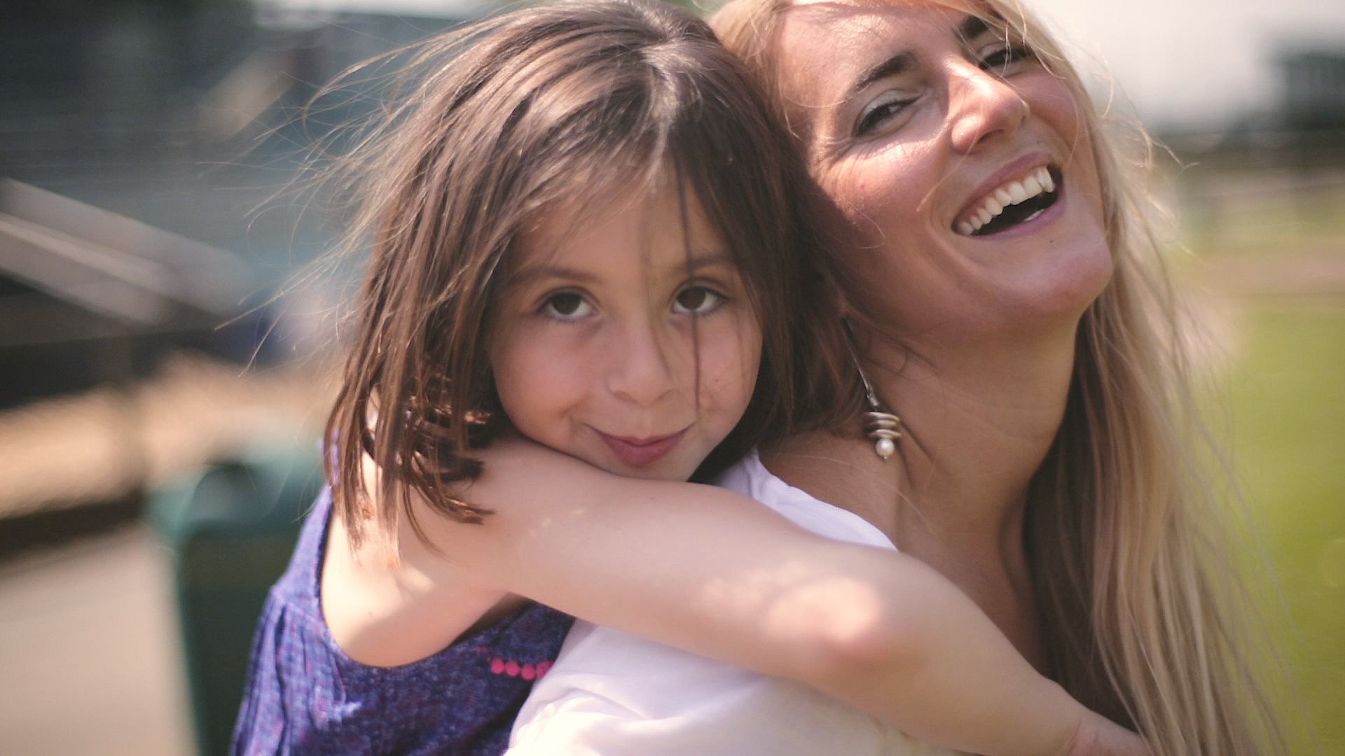 Mother and daughter at Folly Farm