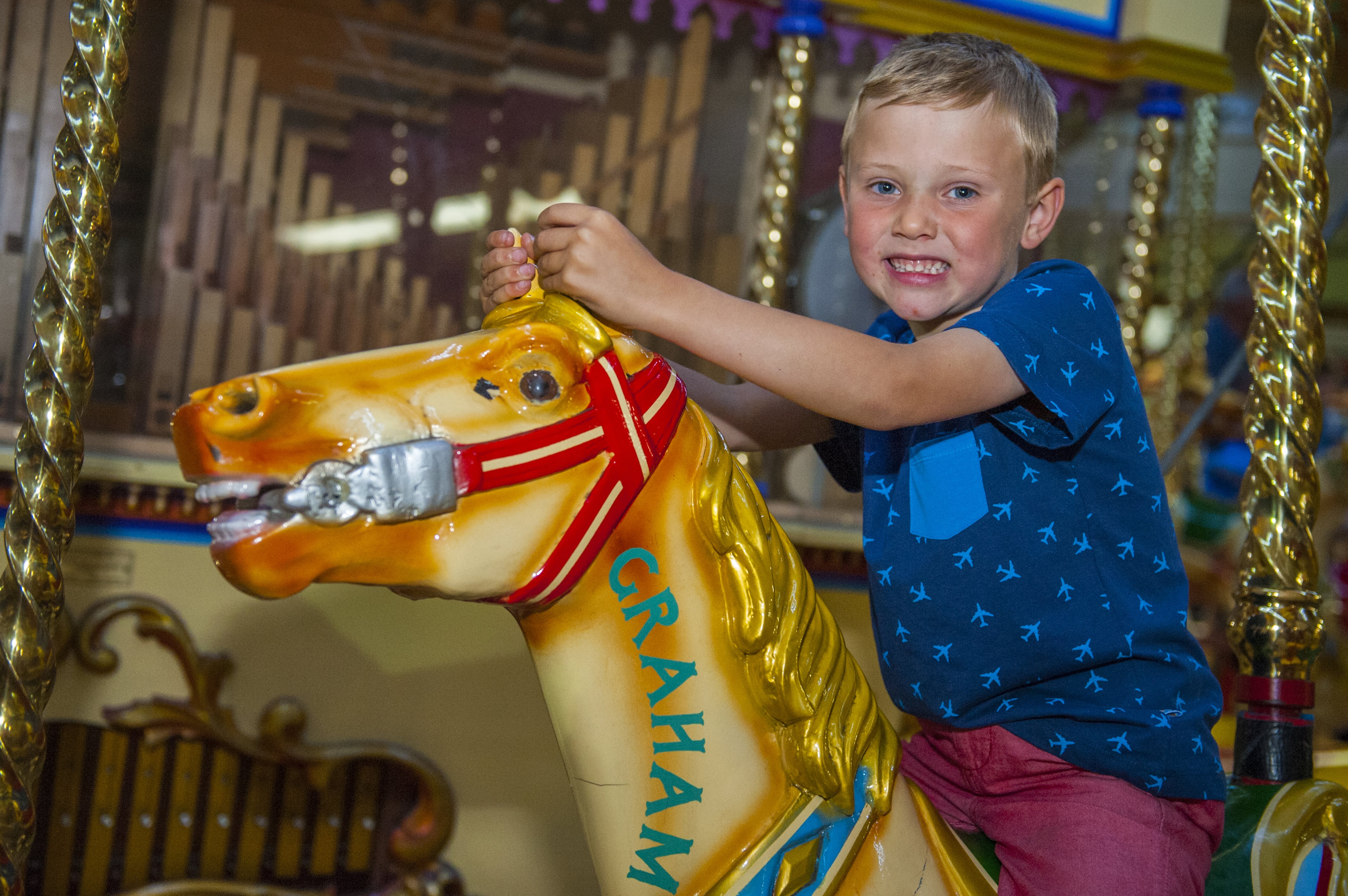 Traditional Fairground Rides at Folly Farm Adventure Park & Zoo in Wales