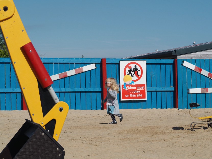 Girl in sandpit