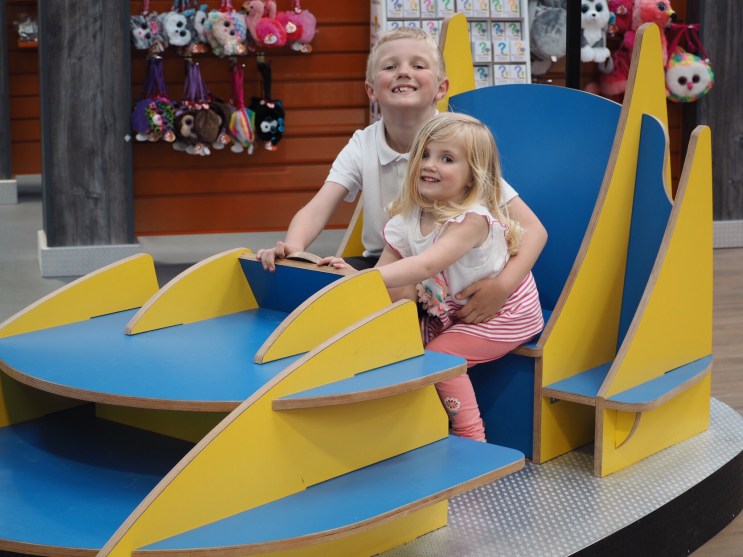 Children in gift shop